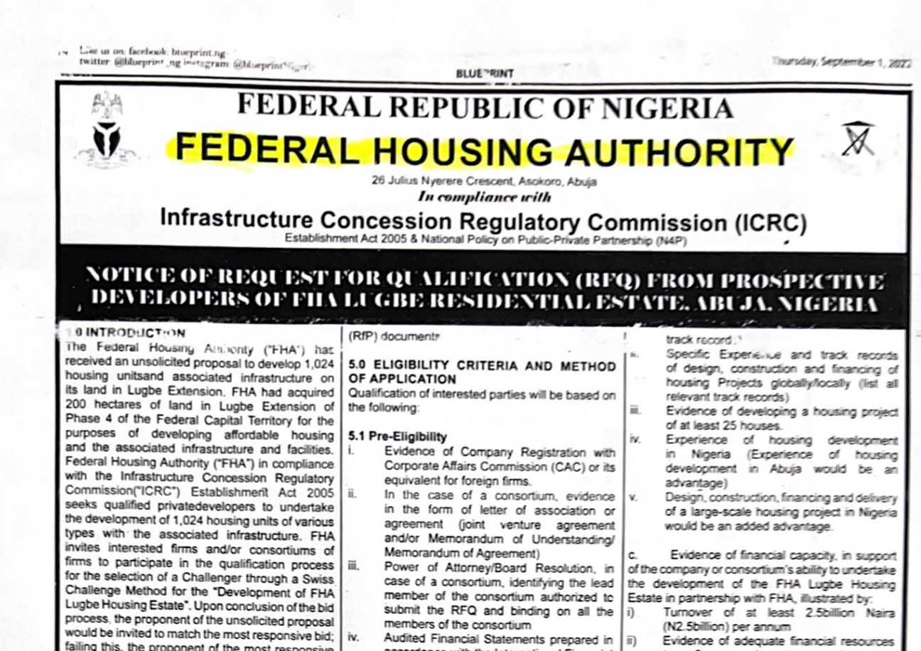 Federal Housing Authority Home